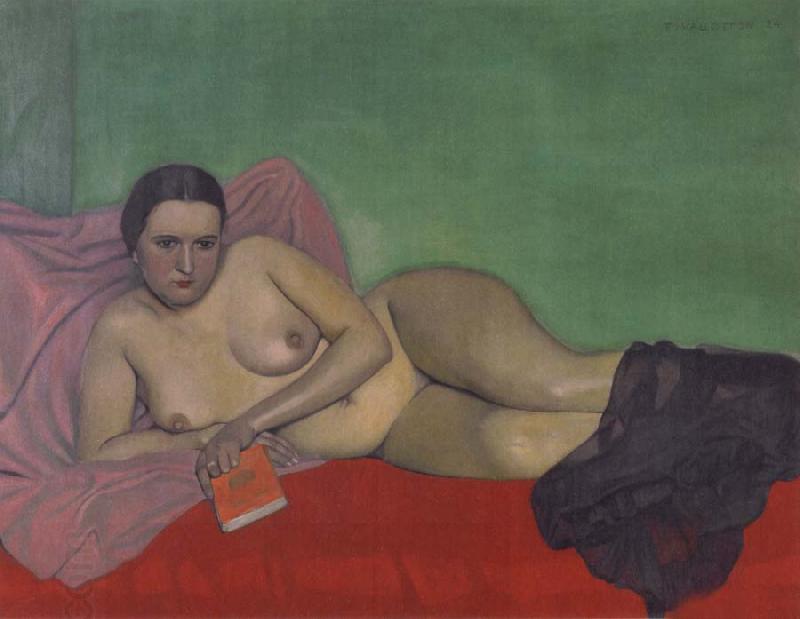 Felix Vallotton Nude holding a book oil painting picture